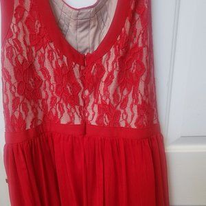 Red ECI  brand dress